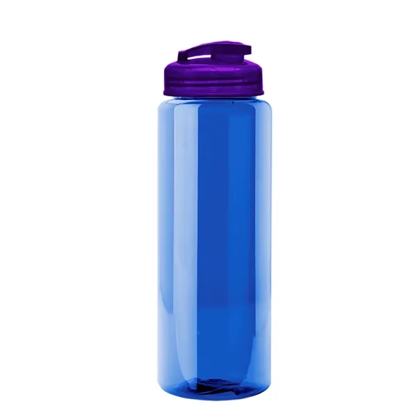 The Guzzler - 32 oz. Transparent Bottle with USA Flip lid... from ASI 40480 Koozie Group