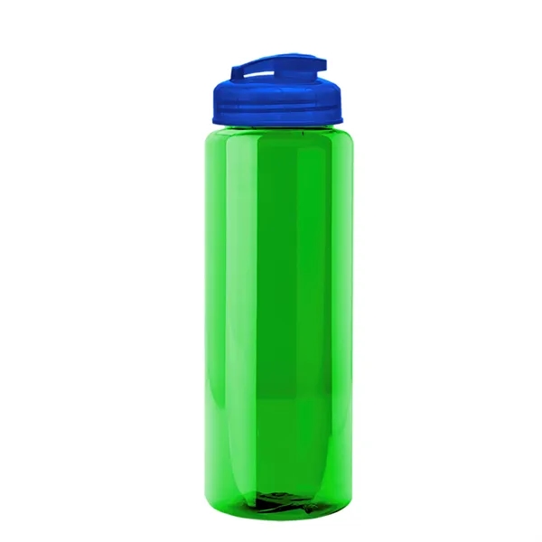 The Guzzler - 32 oz. Transparent Bottle with USA Flip lid... from ASI 40480 Koozie Group