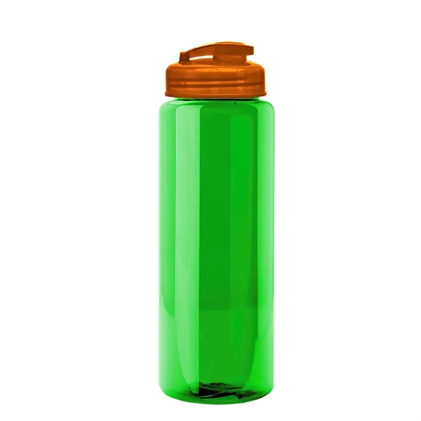 The Guzzler - 32 oz. Transparent Bottle with USA Flip lid... from ASI 40480 Koozie Group
