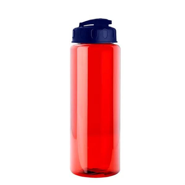 The Guzzler - 32 oz. Transparent Bottle with USA Flip lid... from ASI 40480 Koozie Group