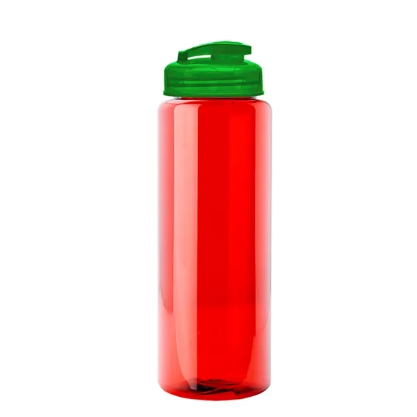 The Guzzler - 32 oz. Transparent Bottle with USA Flip lid... from ASI 40480 Koozie Group