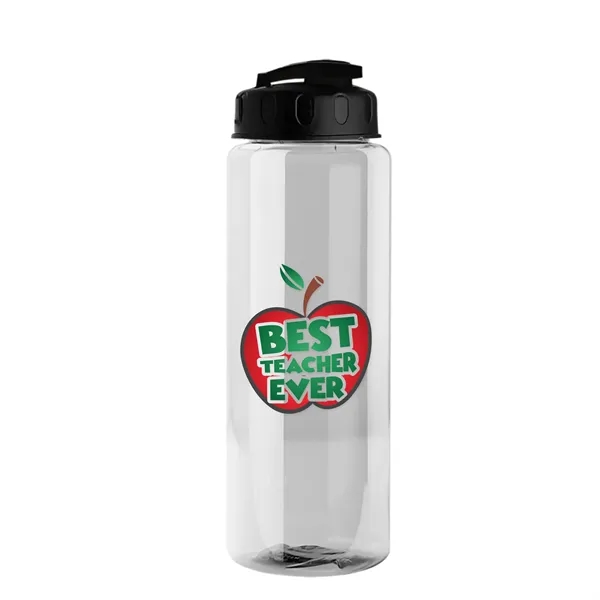 The Guzzler - 32 oz. Transparent Bottle with USA Flip lid... from ASI 40480 Koozie Group