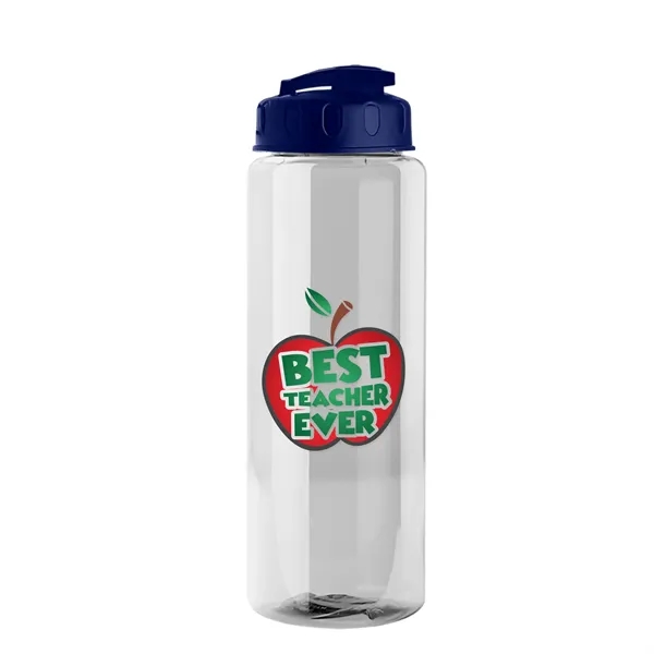 The Guzzler - 32 oz. Transparent Bottle with USA Flip lid... from ASI 40480 Koozie Group