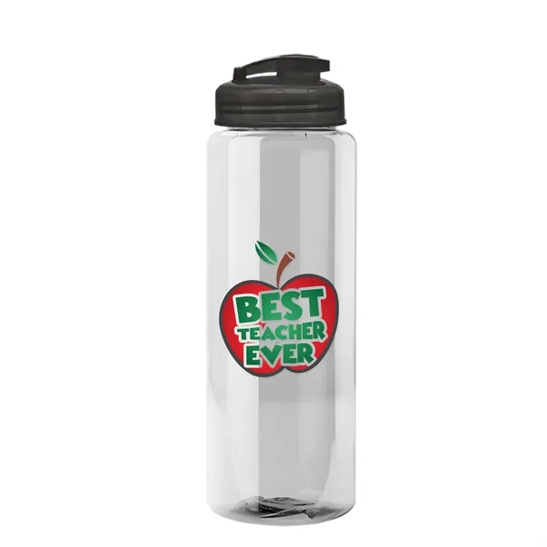 The Guzzler - 32 oz. Transparent Bottle with USA Flip lid... from ASI 40480 Koozie Group