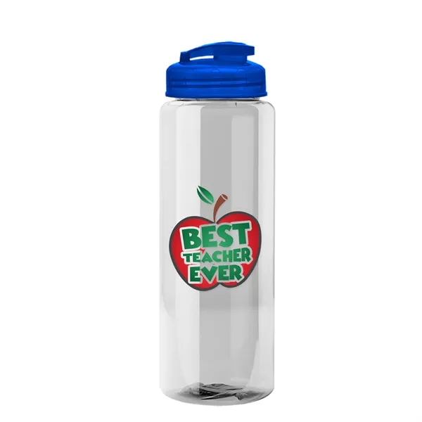 The Guzzler - 32 oz. Transparent Bottle with USA Flip lid... from ASI 40480 Koozie Group