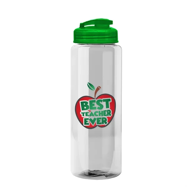 The Guzzler - 32 oz. Transparent Bottle with USA Flip lid... from ASI 40480 Koozie Group