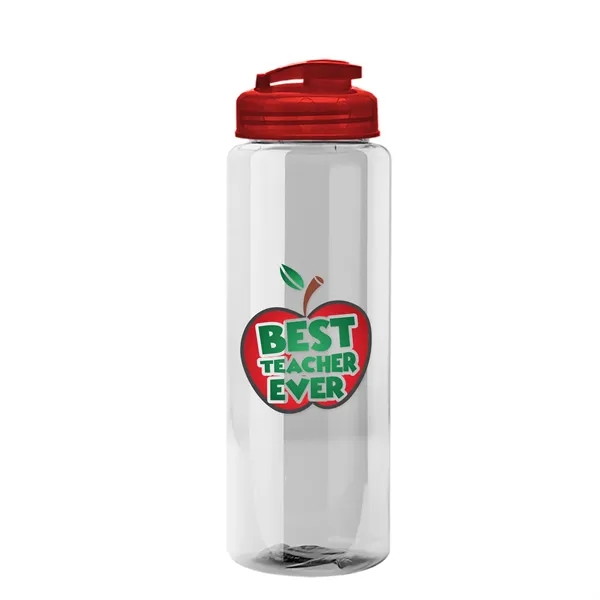 The Guzzler - 32 oz. Transparent Bottle with USA Flip lid... from ASI 40480 Koozie Group