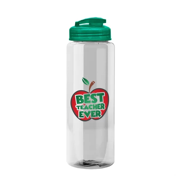 The Guzzler - 32 oz. Transparent Bottle with USA Flip lid... from ASI 40480 Koozie Group
