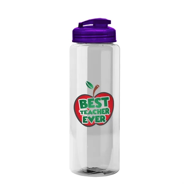 The Guzzler - 32 oz. Transparent Bottle with USA Flip lid... from ASI 40480 Koozie Group