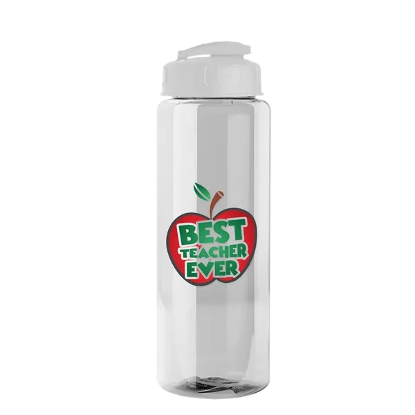 The Guzzler - 32 oz. Transparent Bottle with USA Flip lid... from ASI 40480 Koozie Group