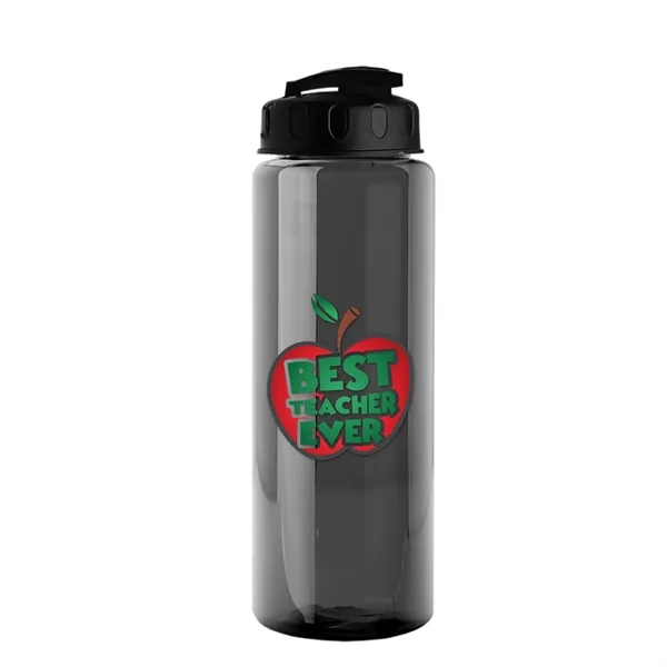 The Guzzler - 32 oz. Transparent Bottle with USA Flip lid... from ASI 40480 Koozie Group