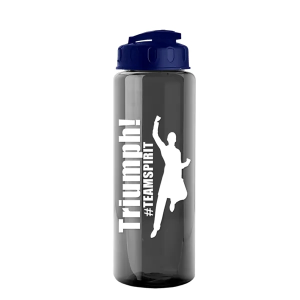 The Guzzler - 32 oz. Transparent Bottle with USA Flip lid... from ASI 40480 Koozie Group