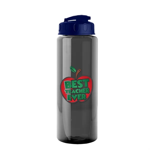 The Guzzler - 32 oz. Transparent Bottle with USA Flip lid... from ASI 40480 Koozie Group