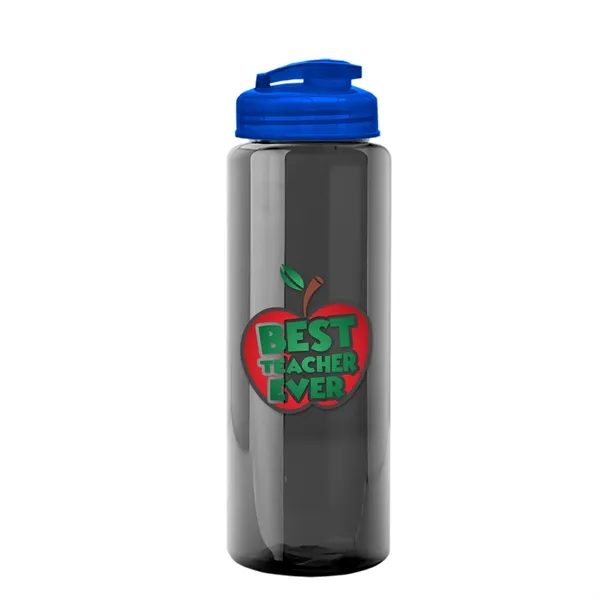 The Guzzler - 32 oz. Transparent Bottle with USA Flip lid... from ASI 40480 Koozie Group