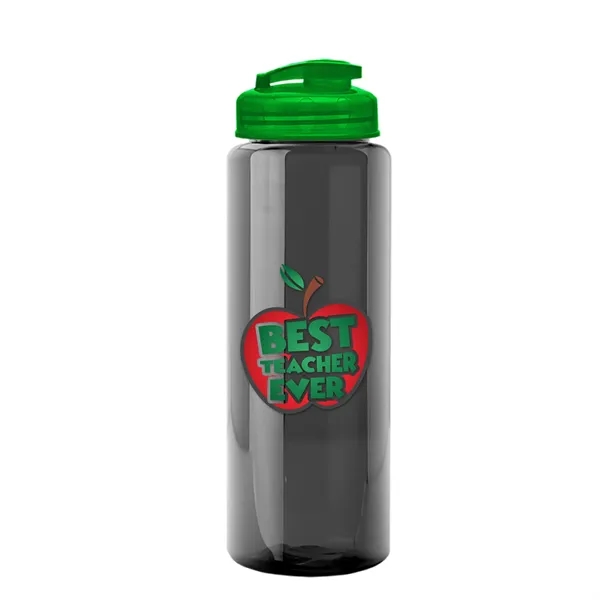 The Guzzler - 32 oz. Transparent Bottle with USA Flip lid... from ASI 40480 Koozie Group