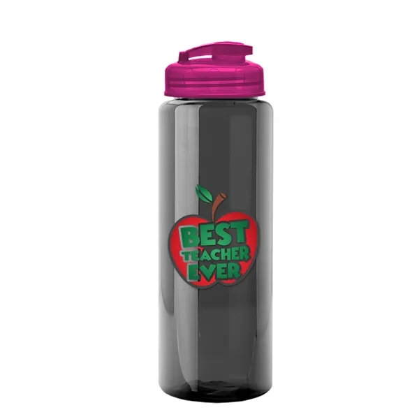 The Guzzler - 32 oz. Transparent Bottle with USA Flip lid... from ASI 40480 Koozie Group