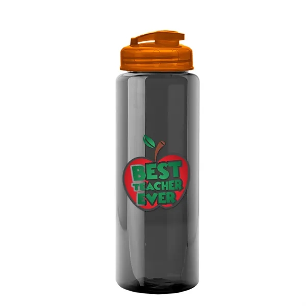 The Guzzler - 32 oz. Transparent Bottle with USA Flip lid... from ASI 40480 Koozie Group