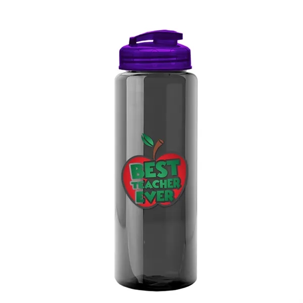 The Guzzler - 32 oz. Transparent Bottle with USA Flip lid... from ASI 40480 Koozie Group