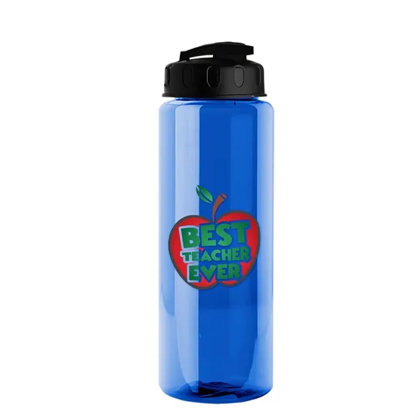 The Guzzler - 32 oz. Transparent Bottle with USA Flip lid... from ASI 40480 Koozie Group