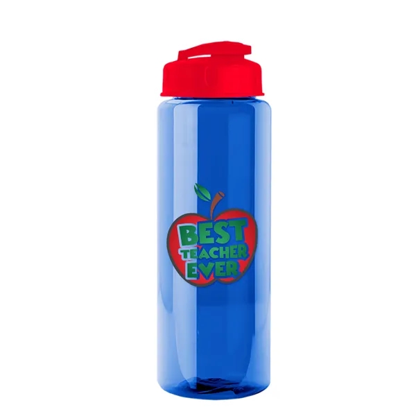 The Guzzler - 32 oz. Transparent Bottle with USA Flip lid... from ASI 40480 Koozie Group