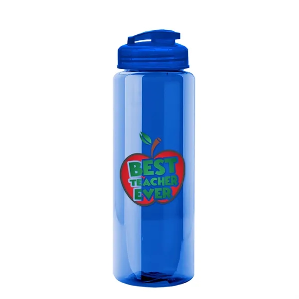 The Guzzler - 32 oz. Transparent Bottle with USA Flip lid... from ASI 40480 Koozie Group