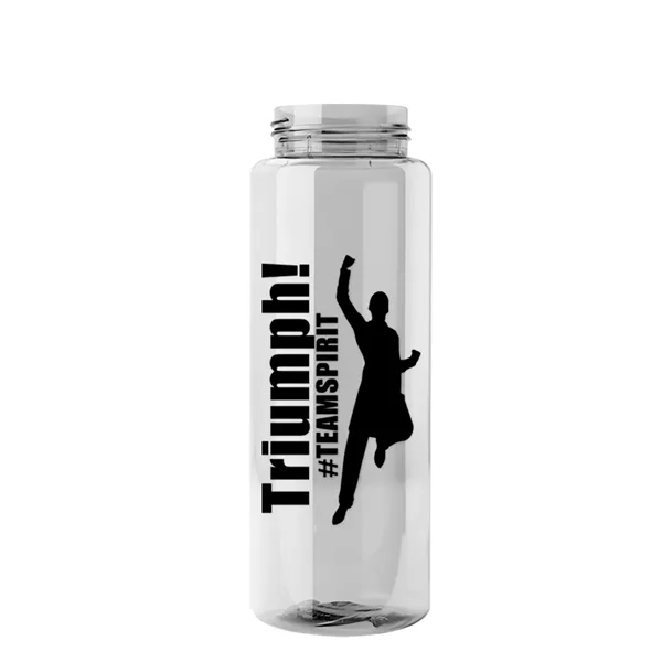 The Guzzler - 32 oz. Transparent Bottle with USA Flip lid... from ASI 40480 Koozie Group