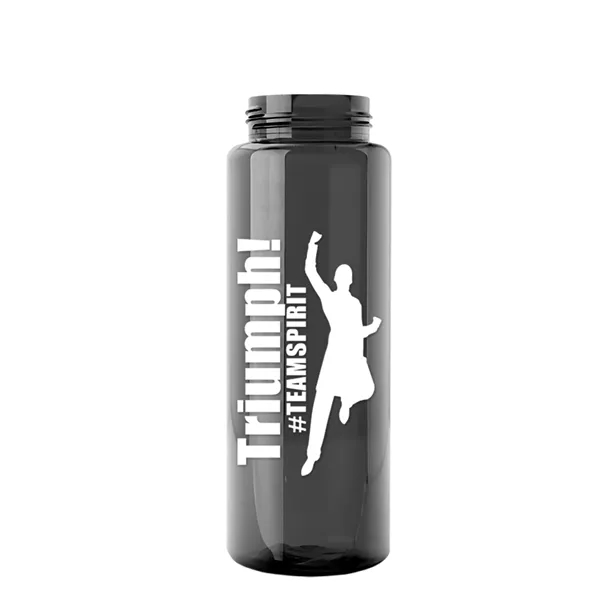 The Guzzler - 32 oz. Transparent Bottle with USA Flip lid... from ASI 40480 Koozie Group