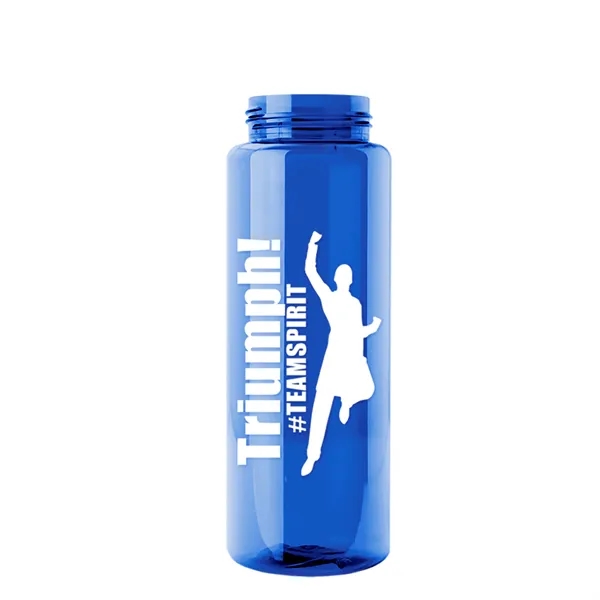 The Guzzler - 32 oz. Transparent Bottle with USA Flip lid... from ASI 40480 Koozie Group