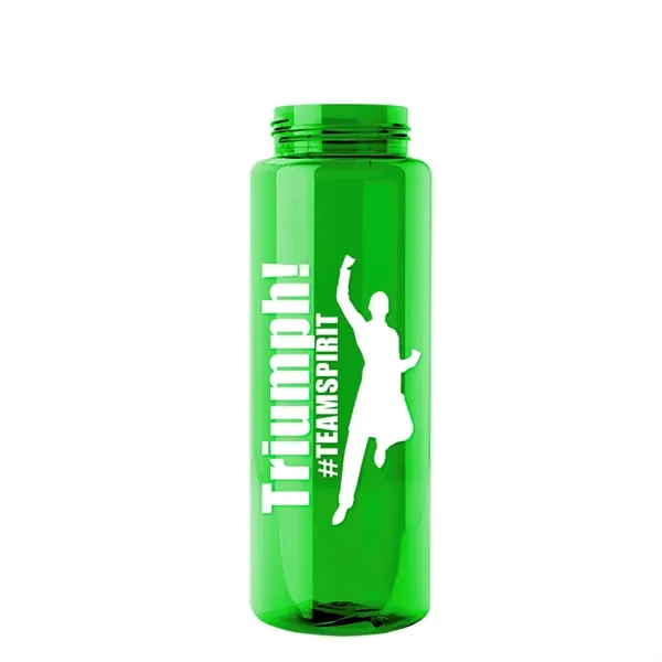 The Guzzler - 32 oz. Transparent Bottle with USA Flip lid... from ASI 40480 Koozie Group