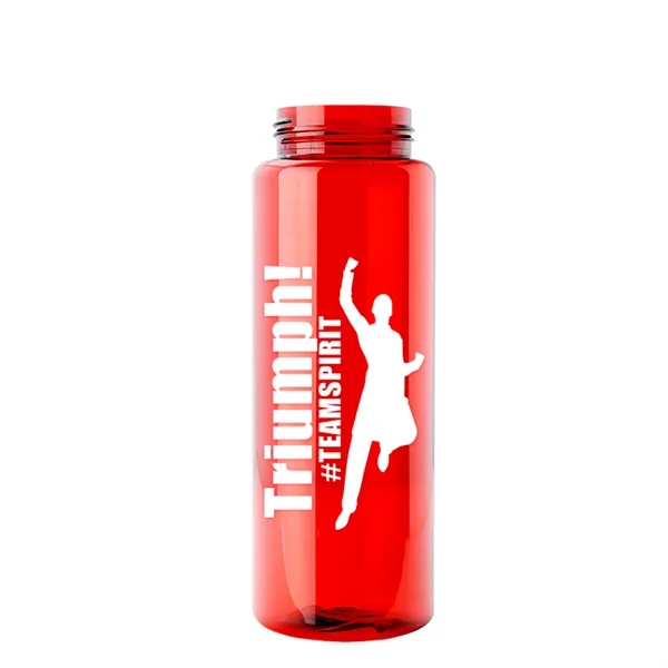 The Guzzler - 32 oz. Transparent Bottle with USA Flip lid... from ASI 40480 Koozie Group