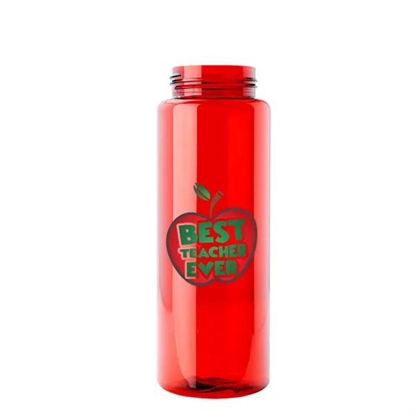 The Guzzler - 32 oz. Transparent Bottle with USA Flip lid... from ASI 40480 Koozie Group