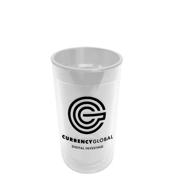 14 oz. Transparent Tumbler with 2-in-1 Flip and Straw lid. Top... from ASI 40480 Koozie Group