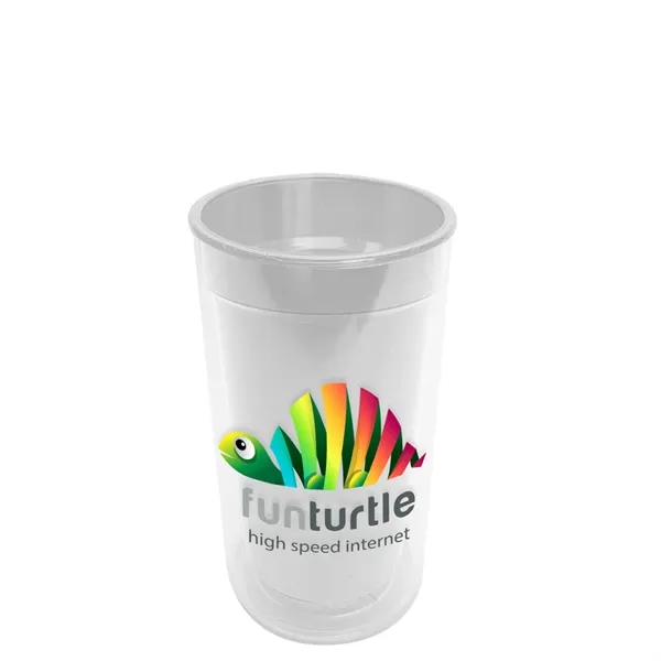 14 oz. Transparent Tumbler with 2-in-1 Flip and Straw lid. Top... from ASI 40480 Koozie Group