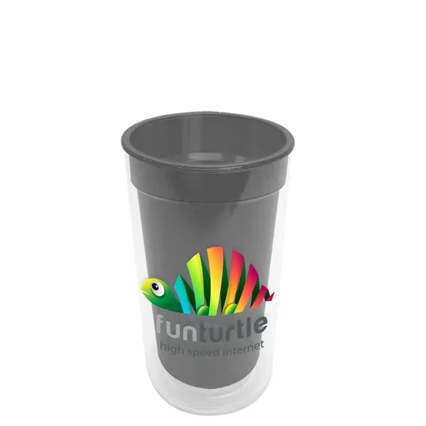 14 oz. Transparent Tumbler with 2-in-1 Flip and Straw lid. Top... from ASI 40480 Koozie Group