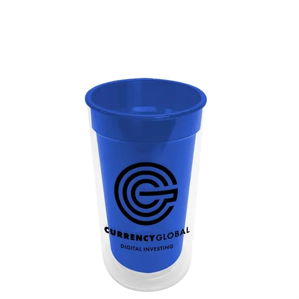 14 oz. Transparent Tumbler with 2-in-1 Flip and Straw lid. Top... from ASI 40480 Koozie Group