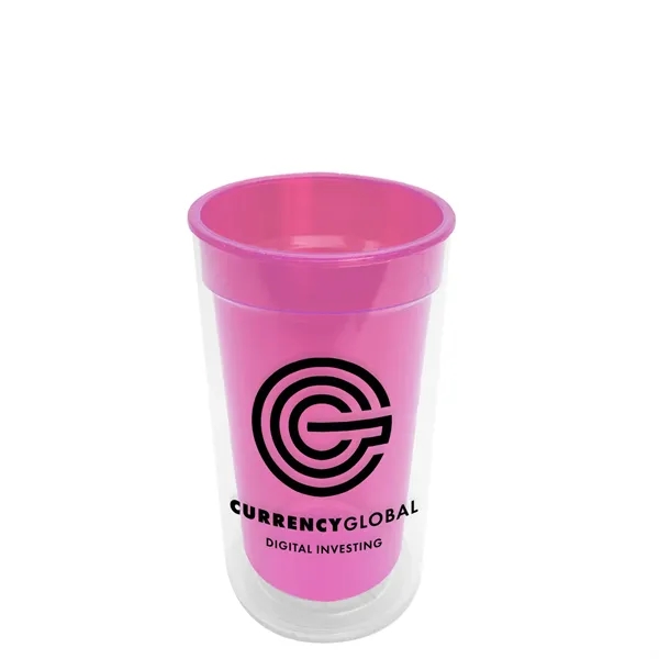 14 oz. Transparent Tumbler with 2-in-1 Flip and Straw lid. Top... from ASI 40480 Koozie Group