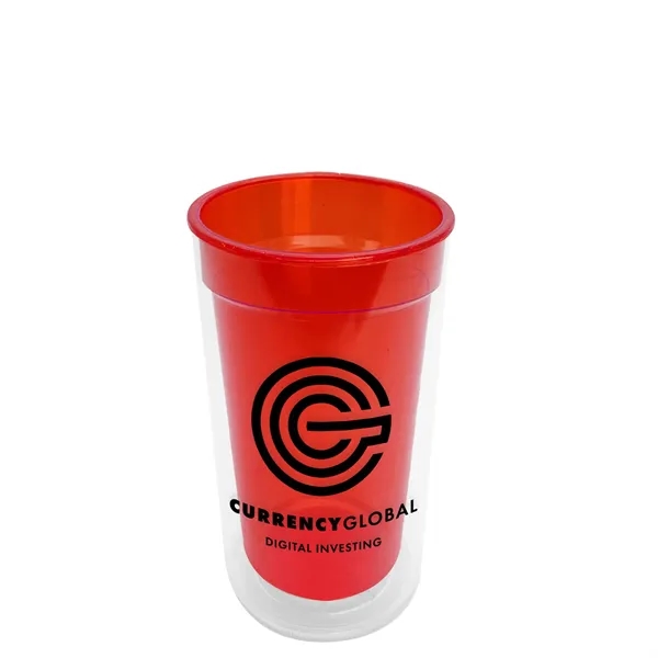 14 oz. Transparent Tumbler with 2-in-1 Flip and Straw lid. Top... from ASI 40480 Koozie Group