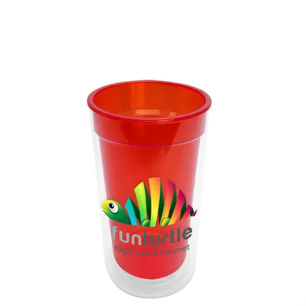14 oz. Transparent Tumbler with 2-in-1 Flip and Straw lid. Top... from ASI 40480 Koozie Group