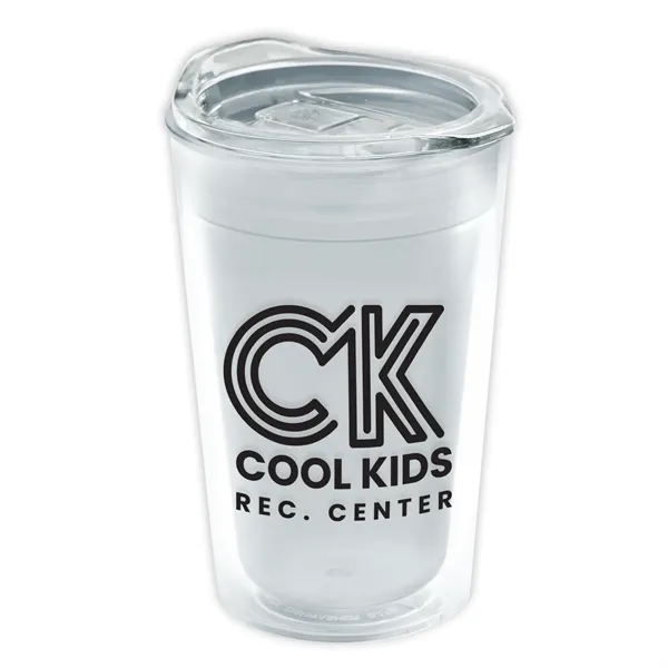 14 oz. Transparent Sentinel Tumbler with Clear Slide-Lid. Double-Wall insulated Tumbler... from ASI 40480 Koozie Group