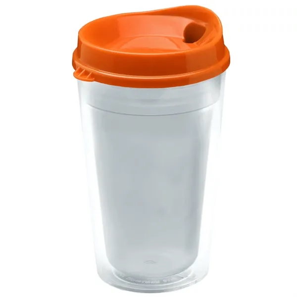 16 oz. Double-Wall Insulated Transparent Tumbler with Auto Sip Lid... from ASI 40480 Koozie Group