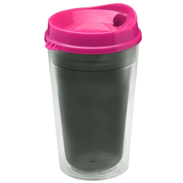 16 oz. Double-Wall Insulated Transparent Tumbler with Auto Sip Lid... from ASI 40480 Koozie Group