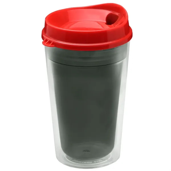 16 oz. Double-Wall Insulated Transparent Tumbler with Auto Sip Lid... from ASI 40480 Koozie Group