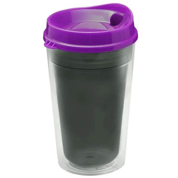 16 oz. Double-Wall Insulated Transparent Tumbler with Auto Sip Lid... from ASI 40480 Koozie Group