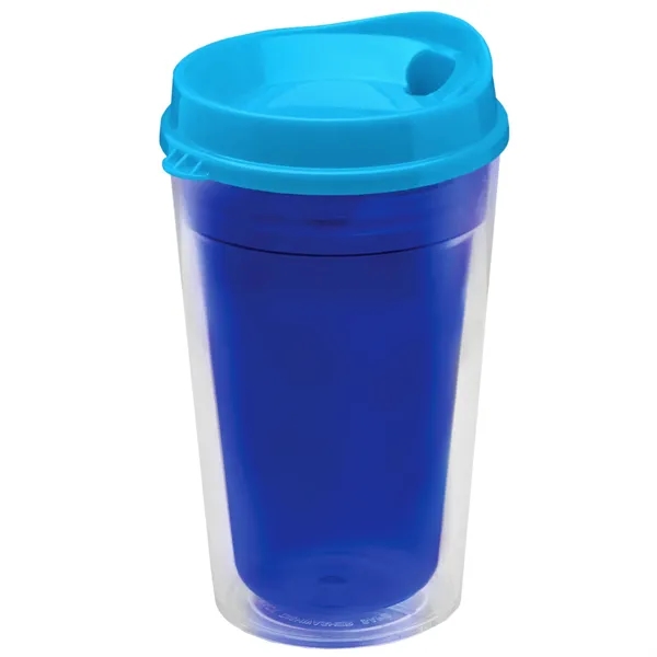 16 oz. Double-Wall Insulated Transparent Tumbler with Auto Sip Lid... from ASI 40480 Koozie Group