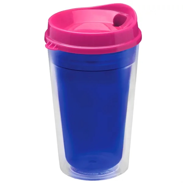 16 oz. Double-Wall Insulated Transparent Tumbler with Auto Sip Lid... from ASI 40480 Koozie Group