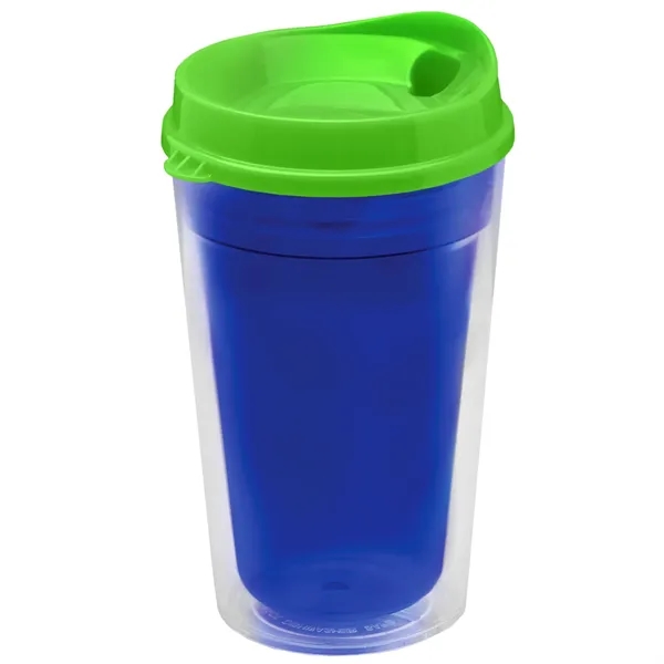 16 oz. Double-Wall Insulated Transparent Tumbler with Auto Sip Lid... from ASI 40480 Koozie Group