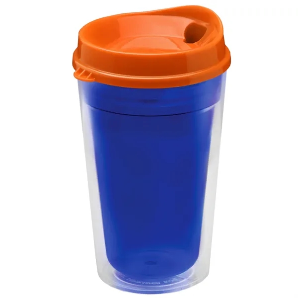 16 oz. Double-Wall Insulated Transparent Tumbler with Auto Sip Lid... from ASI 40480 Koozie Group