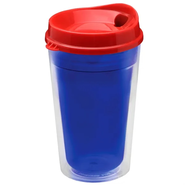 16 oz. Double-Wall Insulated Transparent Tumbler with Auto Sip Lid... from ASI 40480 Koozie Group