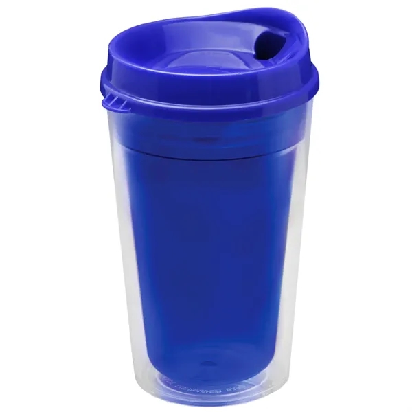 16 oz. Double-Wall Insulated Transparent Tumbler with Auto Sip Lid... from ASI 40480 Koozie Group