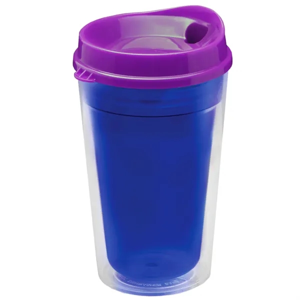 16 oz. Double-Wall Insulated Transparent Tumbler with Auto Sip Lid... from ASI 40480 Koozie Group